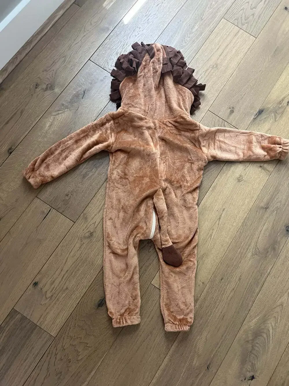 Lion Costume Halloween 18-24 month Toddler one piece warm hood Jungle Animal EUC